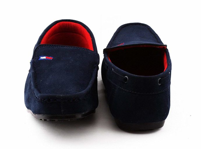 blue casual loafers for men