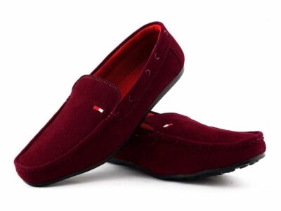 RED LOAFERS FOR MEN