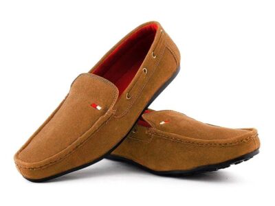 Suede Loafers For Men Tan Colour