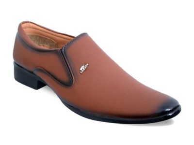 WITHOUT LACE SLIP ON FORMAL SHOES FOR MEN TAN