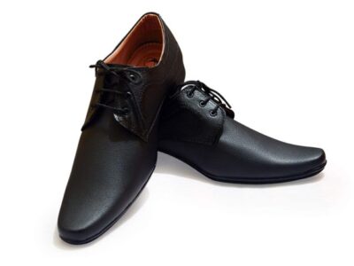 Black Derby Lace Shoes Men Feetway