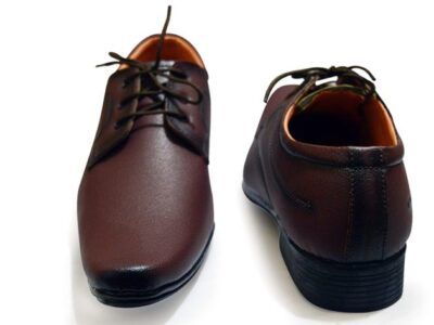 leather lace up brown formal shoes