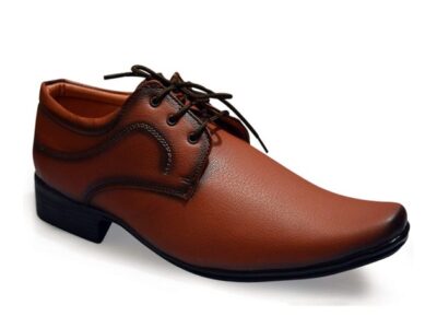 Lace Up Tan Formal Shoes