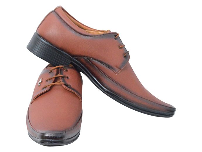 Lace Up Tan Formal Shoes