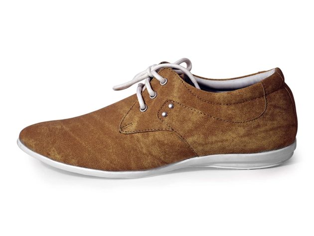 Men's Tan Casual Sneaker Flat Casual Shoes With Laces | Feetway