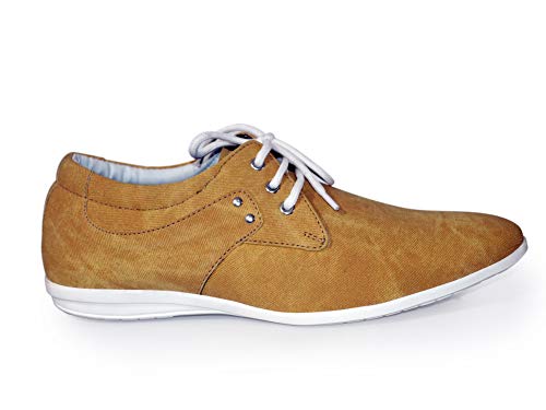 Yellow Casual Sneaker Shoe With Lace | Flat Casual Shoes | Feetway