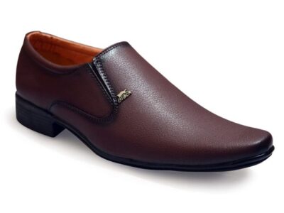 Without lace brown formal shoes
