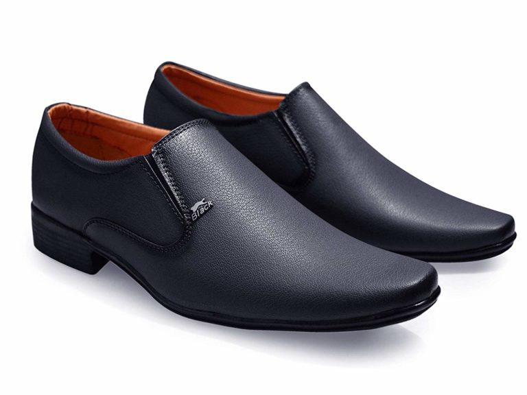 Without Lace Black Shoes Formal For Men Office Shoes Under 500 Rs 1669