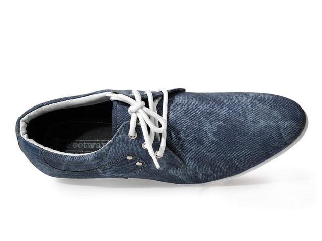 Blue Casual Sneaker With Lace | Flat Casual Sneakers Shoes | Feetway