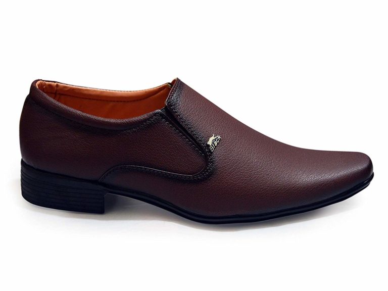 Without lace brown formal shoes | Slip 