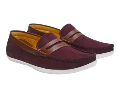 Red Stylish Loafers Men