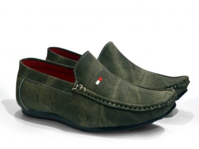 green loafer casual shoes