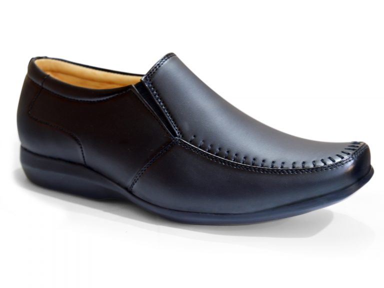 Black Office Shoes Man Without Lace | Slip-On | Feetway