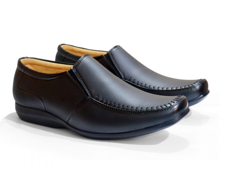 Black Office Shoes Man Without Lace | Slip-On | Feetway